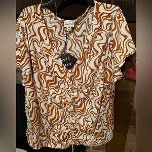NWT Ava & Viv blouse